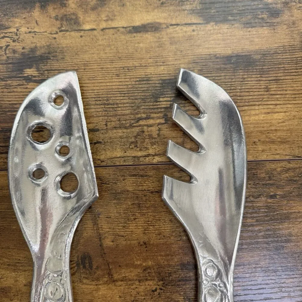 Don Drumm Salad Utensils New Aluminum Spoon Fork Set